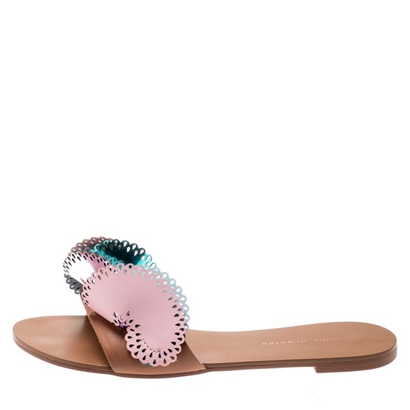 Sophia Webster Laser cut multicolor slides - Picture 3 of 11